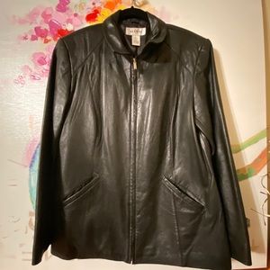 Alfani butter soft genuine leather women’s jacket